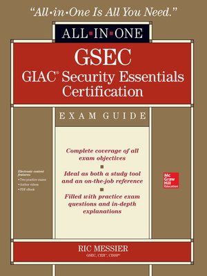cover image of GSEC GIAC Security Essentials Certification All-in-One Exam Guide